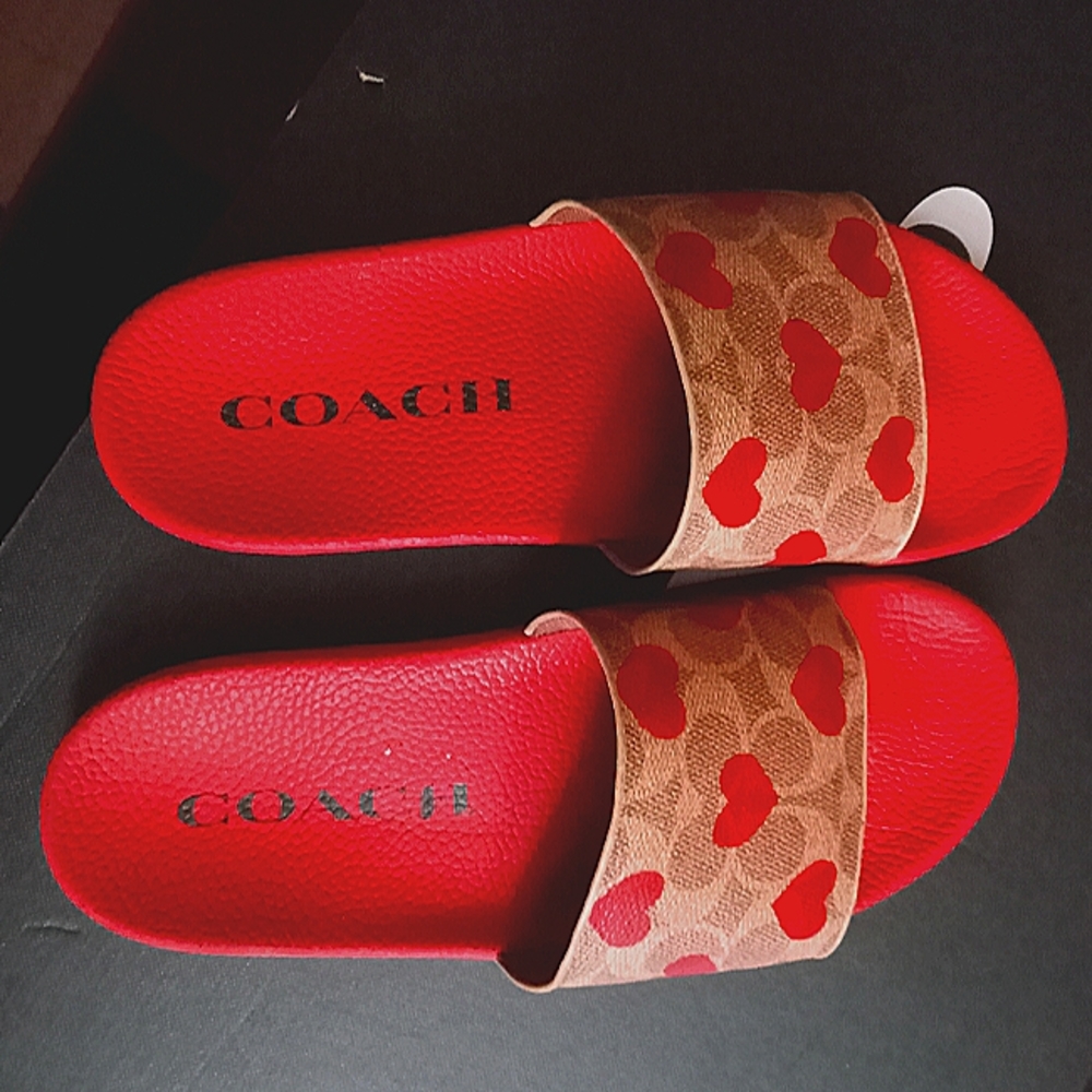 Coach udele Valentine's sport slide sz8